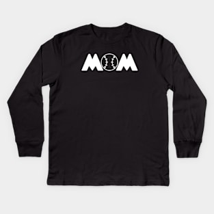 Baseball mom Kids Long Sleeve T-Shirt